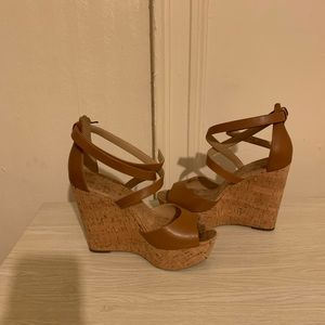 Michael kors Cognac “Gabriella platform wedge”